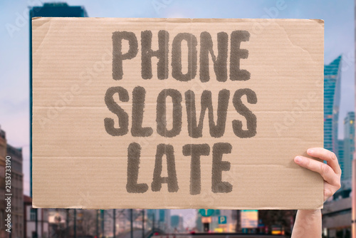 Photography "Phone Slows Late" Your phone becomes slowest exactly when you're already running late