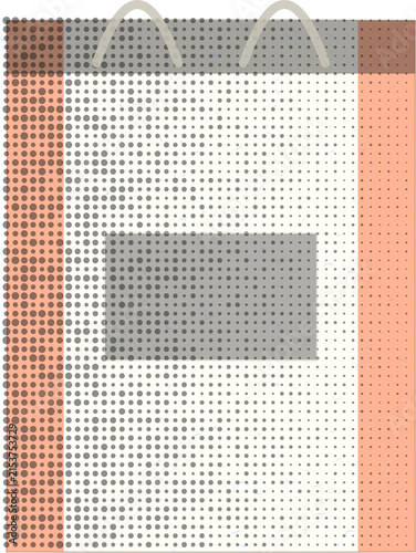 Foto Minimalist paper notepad icon with a simple spiral binding and a clean white pag