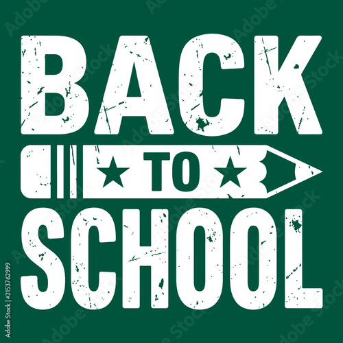 Back to School Vintage Design
