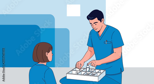 Medical Professionals Preparing Medication For Patient Care And Treatment
