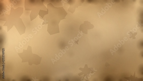 Abstract vintage parchment background with subtle geometric leaflike shapes and aged paper texture for creative design projects