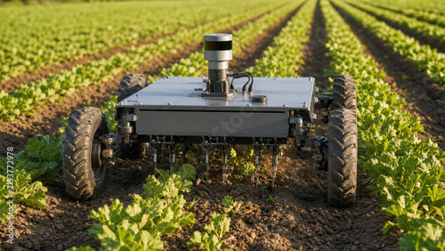 Autonomous Mechanical Weeding Robot Operating between Vegetable Crop Rows