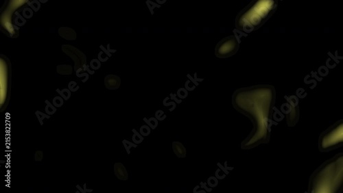 plain black background Abstract artistic design with yellow glowing light blobs on plain black background. Suitable for modern and creative graphic projects.