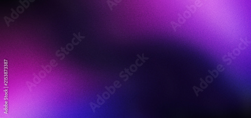 Purple black blue dark glowing grainy gradient background noise texture poster header banner design copy space