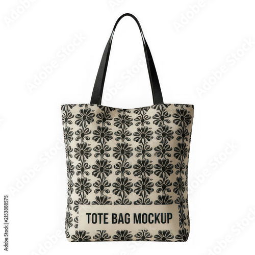 Black and white tote bag with Vintage logo