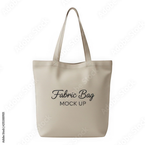 Minimalist tote bag with handwritten text