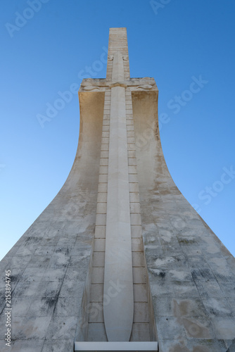 Low angle of Padrão dos Descobrimentos in the Belém district of Lisbon, Portugal
