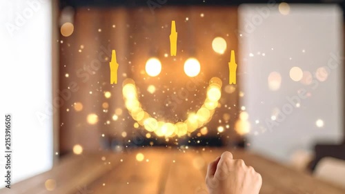 Customer Feedback: Hand Points to Three-Star Rating
