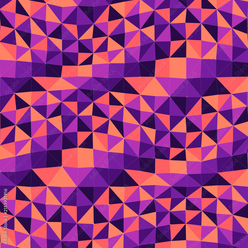 Fototapeta premium Abstract Geometric Low Poly Polygon Triangle Seamless Pattern Background Vector Graphic