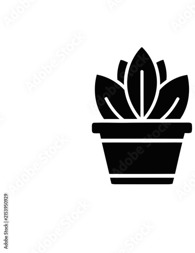 Potted succulent plant icon.