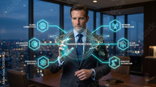 Business Digital Transformation with AI, Automation and Cloud Technology.