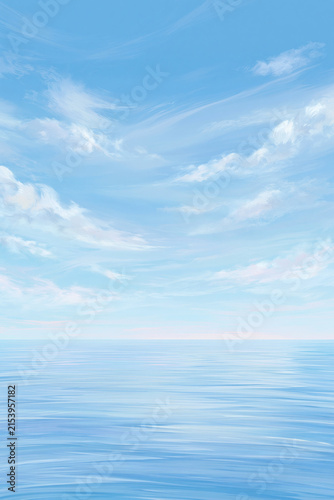 blue sky, generation AI 