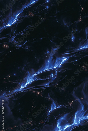 lightning bolt on black background, generation AI 