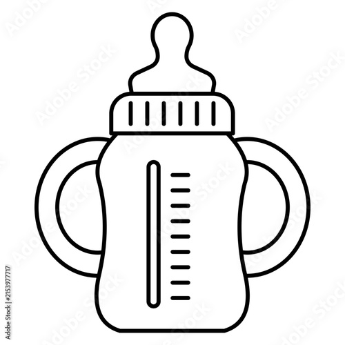 Baby Bottle Line Icon