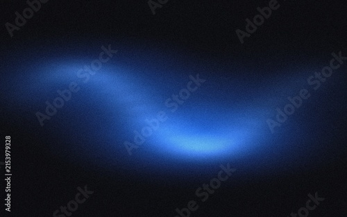 Abstract glowing blue wave against a dark textured background with subtle noise