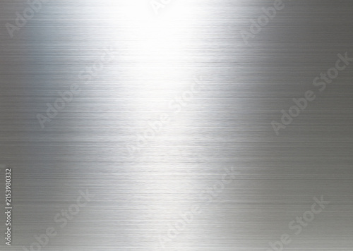 Fotografie Brushed stainless steel metal texture background with hairline finish