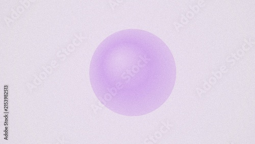Soft pastel purple sphere with a gentle glow on a light textured background
