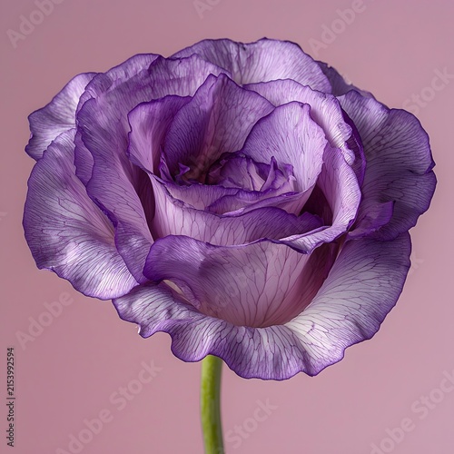 Purple Lisianthus Macro Ruffled Petals for social media