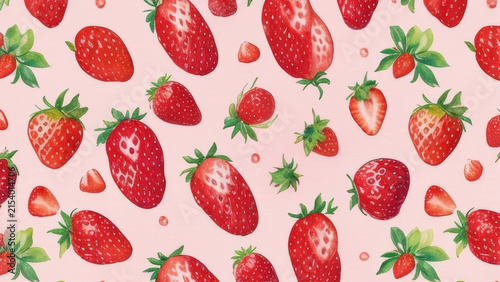 Playful environment berries vintage decor strawberries