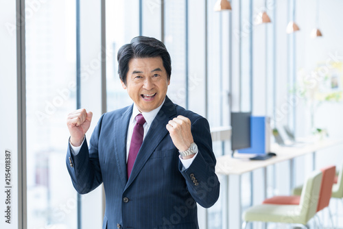 オフィスで働くエグゼクティブのビジネスマン　撮影協力：学校法人電波学園　東京電子専門学校