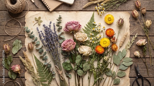easter eggs and flowers