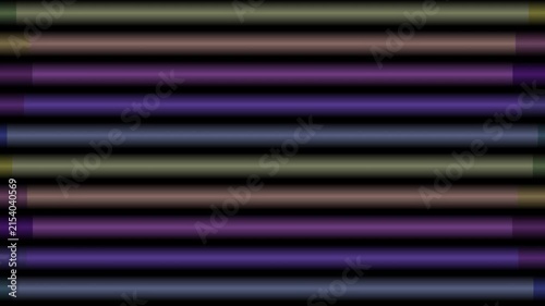 Horizontal stripes in muted earth tones and deep purples create a layered abstract pattern across the frame.