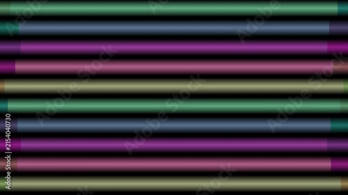 Horizontal colored bars with gradient transitions display in a repeating abstract pattern