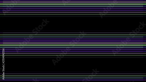 Horizontal striped pattern in shades of dark purple, navy blue, green, and gray against a solid black background.