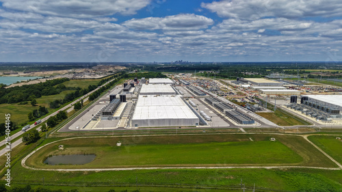 Konstfotografi Large hyperscale data center facility near Columbus Ohio