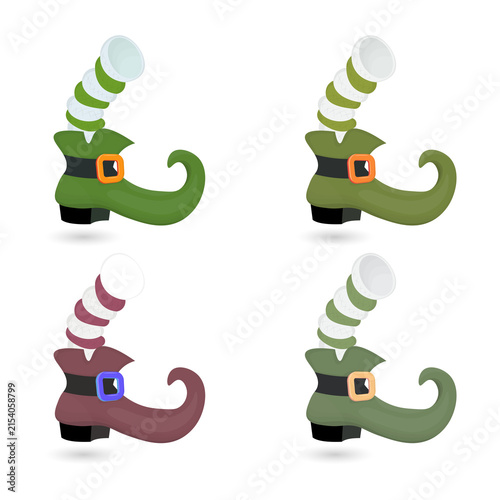 Vibrant cartoon elf hats in various colors and designs transparent background