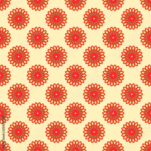 Foto Colorful sunflower seamless pattern