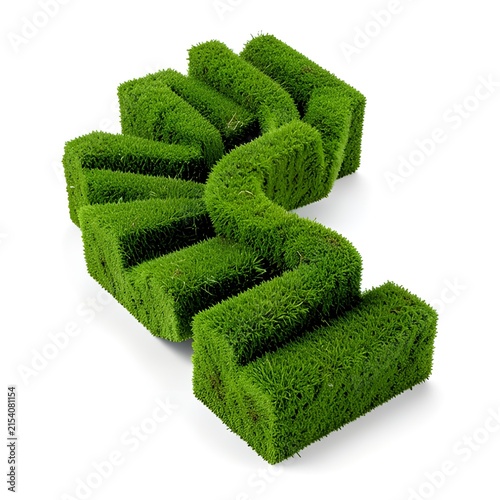 A green hedge in the shape of the word seo