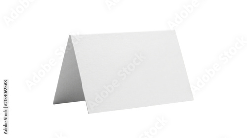 Foto Blank folded tent card mockup isolated PNG with Transparent Background