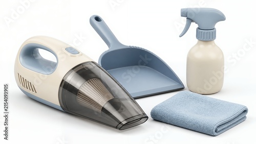 Cute 3D Home Cleaning Routine Tool Set