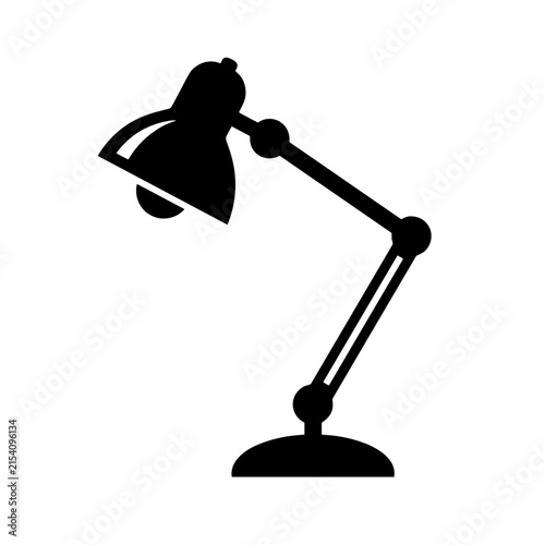table lamp isolated on white background