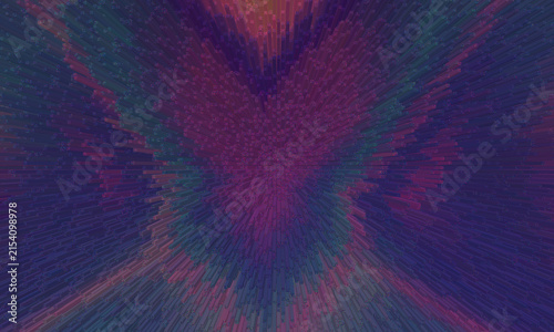Fotografía Abstract Purple Vector Background 3D Extruded Block Pixel Texture Digital Pixela