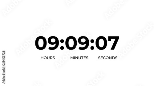 Black circular timer icon indicating ten hours countdown with arrow on white background 10 hours countdowns.