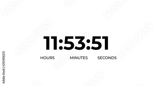 Black circular timer icon indicating thirteen hours countdown with arrow on white background 13 hours countdowns.