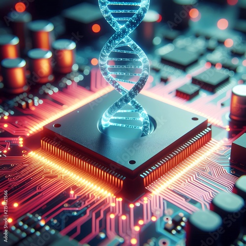 Abstract digital network connection technology visualization.