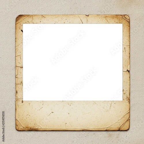 Vintage old slide film frame with blank space for your photo.
