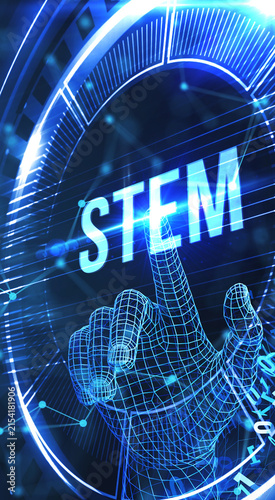 Science, technology, engineering and math. STEM concept. Business, Technology, Internet and network concept. 3d illustration
