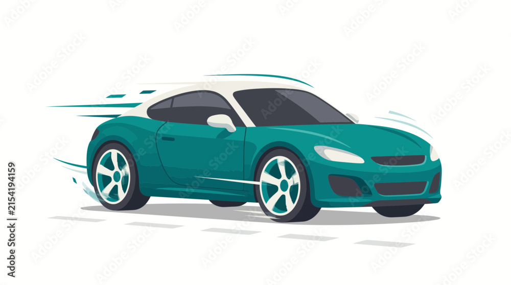 Fototapeta premium blue sports car