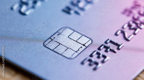The Credit Card Chip Closeup Highlighting Security and Modern Payment Technology