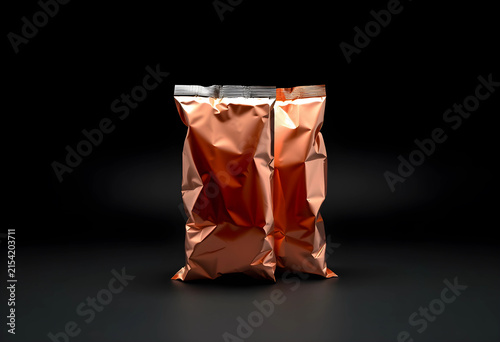 Two blank copper foil snack...