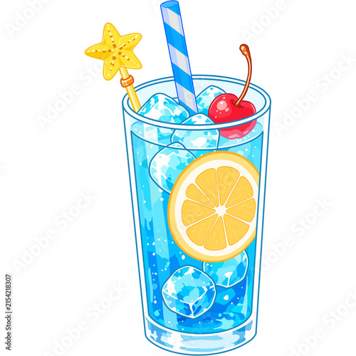 Cute Blue Ocean Soda 