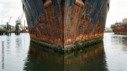 old boat in the harbor