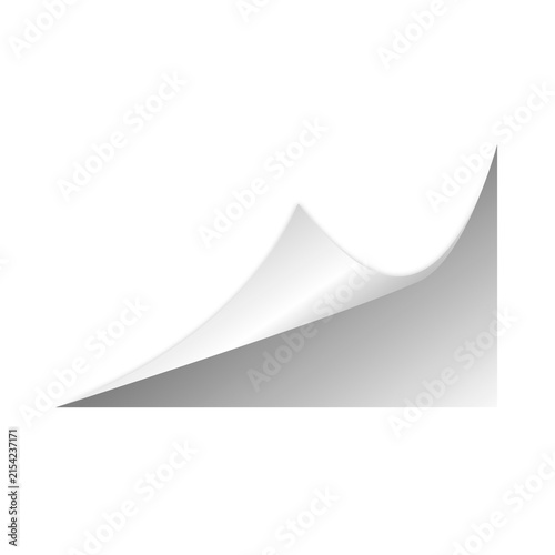 Foto white page curl