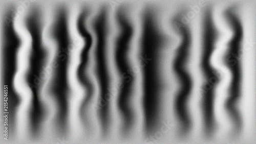 Принти на полотні Abstract background featuring wavy vertical lines in monochrome gradients abstra