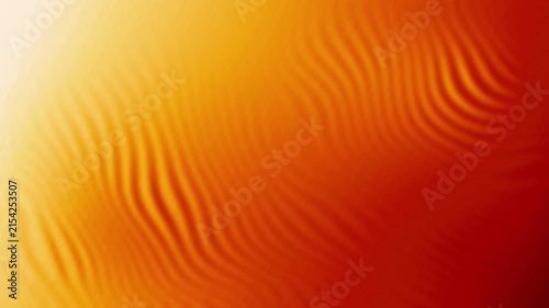 Orange gradient ripples flow and undulate in looping abstract motion graphic with glowing red and golden concentric wave patterns