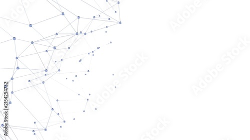 Dots and lines network connection structure digital technology design bg seamless looped animation 4k